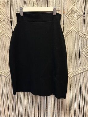 Anthropologie Black High-Rise Skirt